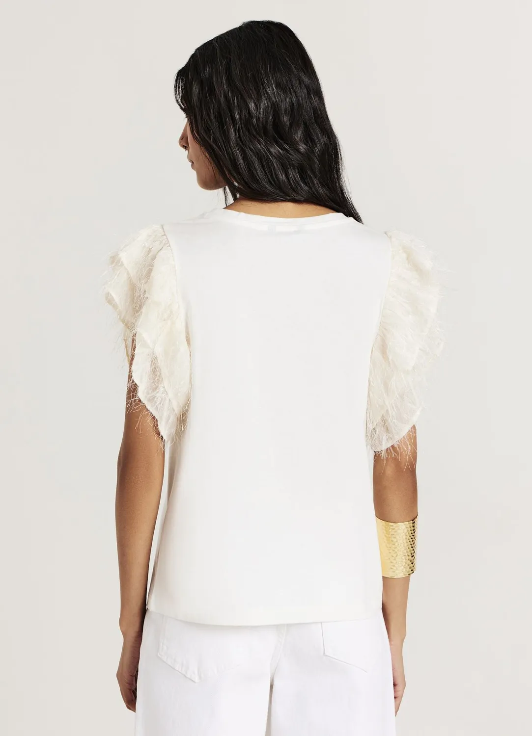 Calliope t-shirt volants coton femme