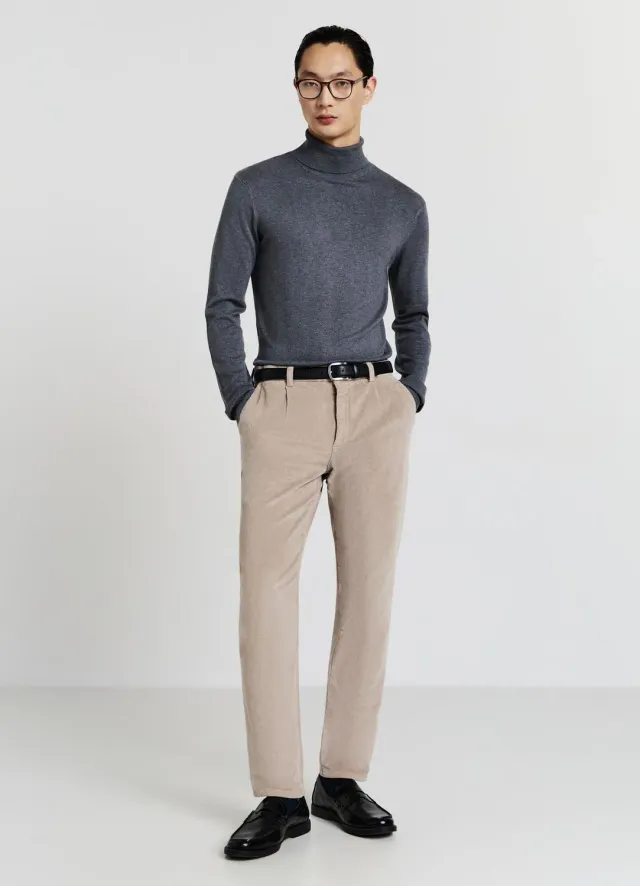 Calliope Chino pantalon velours côtelé homme régulier