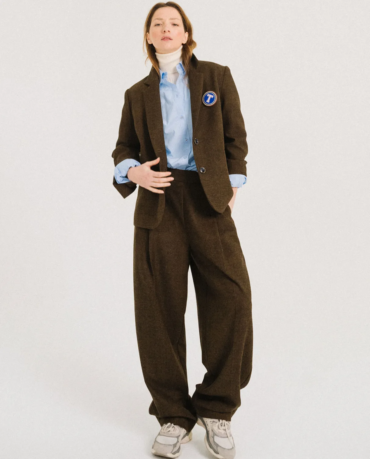 Tinsels Fanzine Ground veste tailleur flanelle