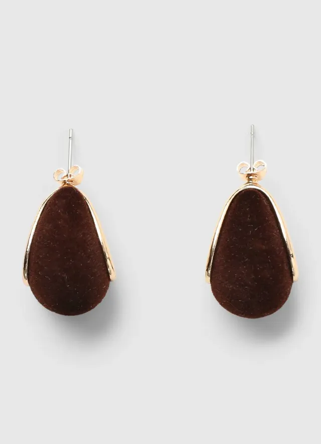 Calliope boucles goutte femme effet velours
