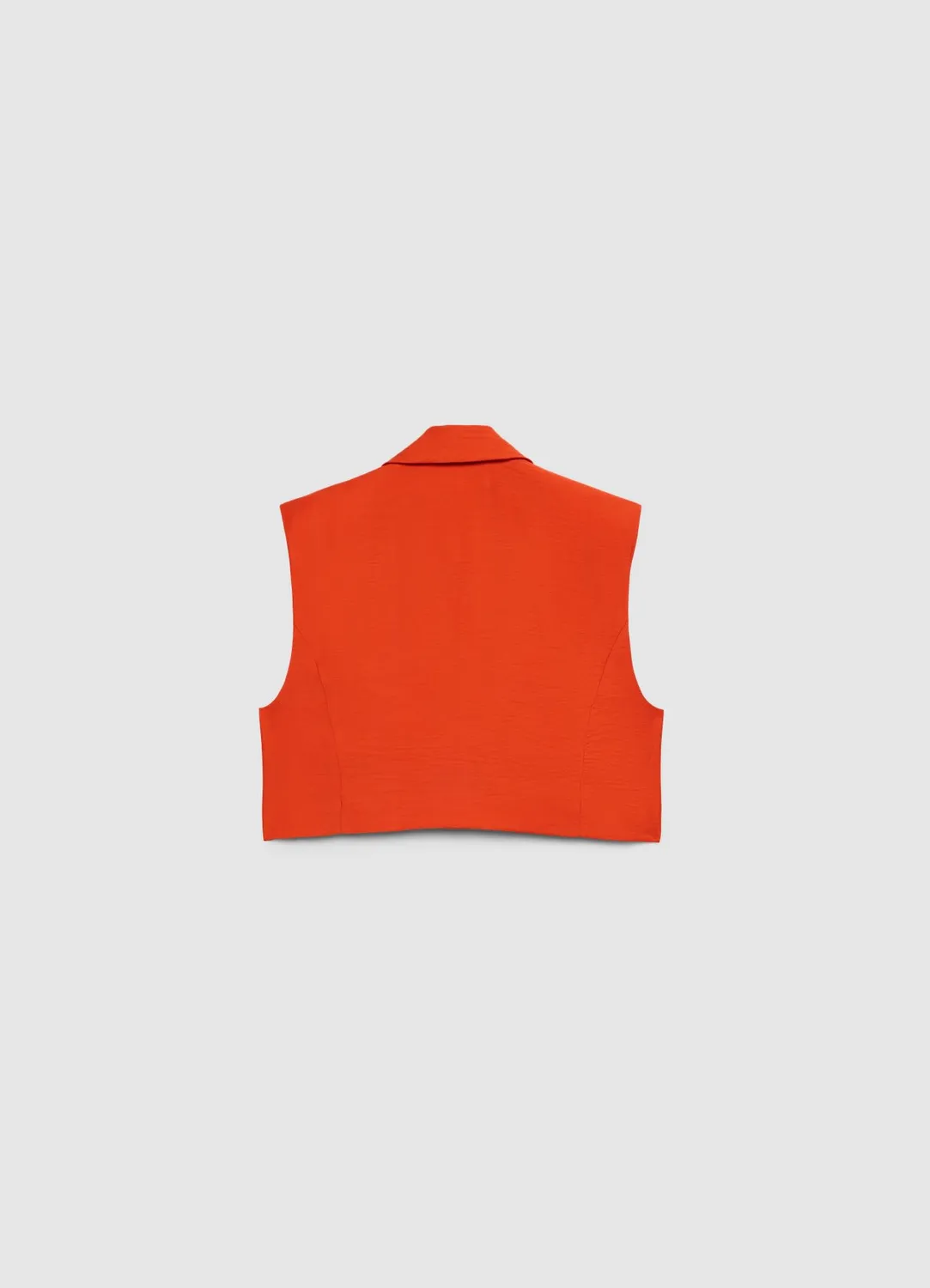 Calliope gilet crop femme sans manches col V