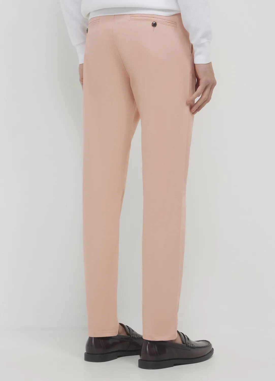 Calliope chino uni homme coton coupe droite