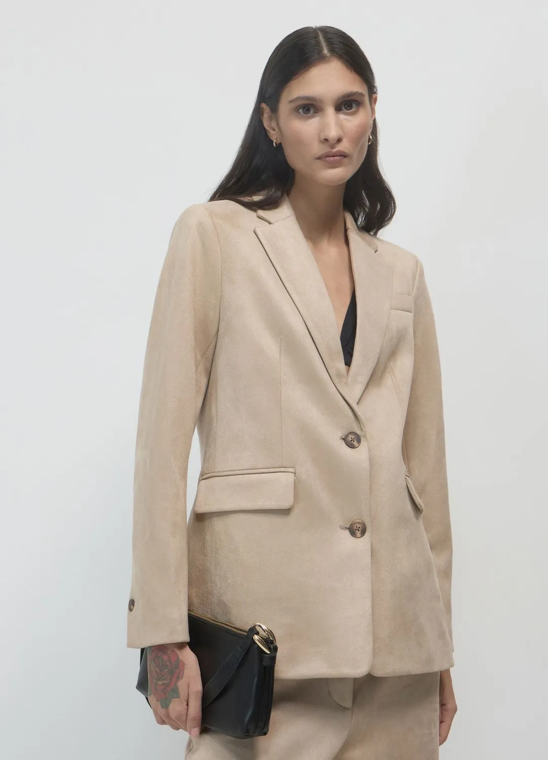 Calliope effet daim blazer femme S à 3XL regular