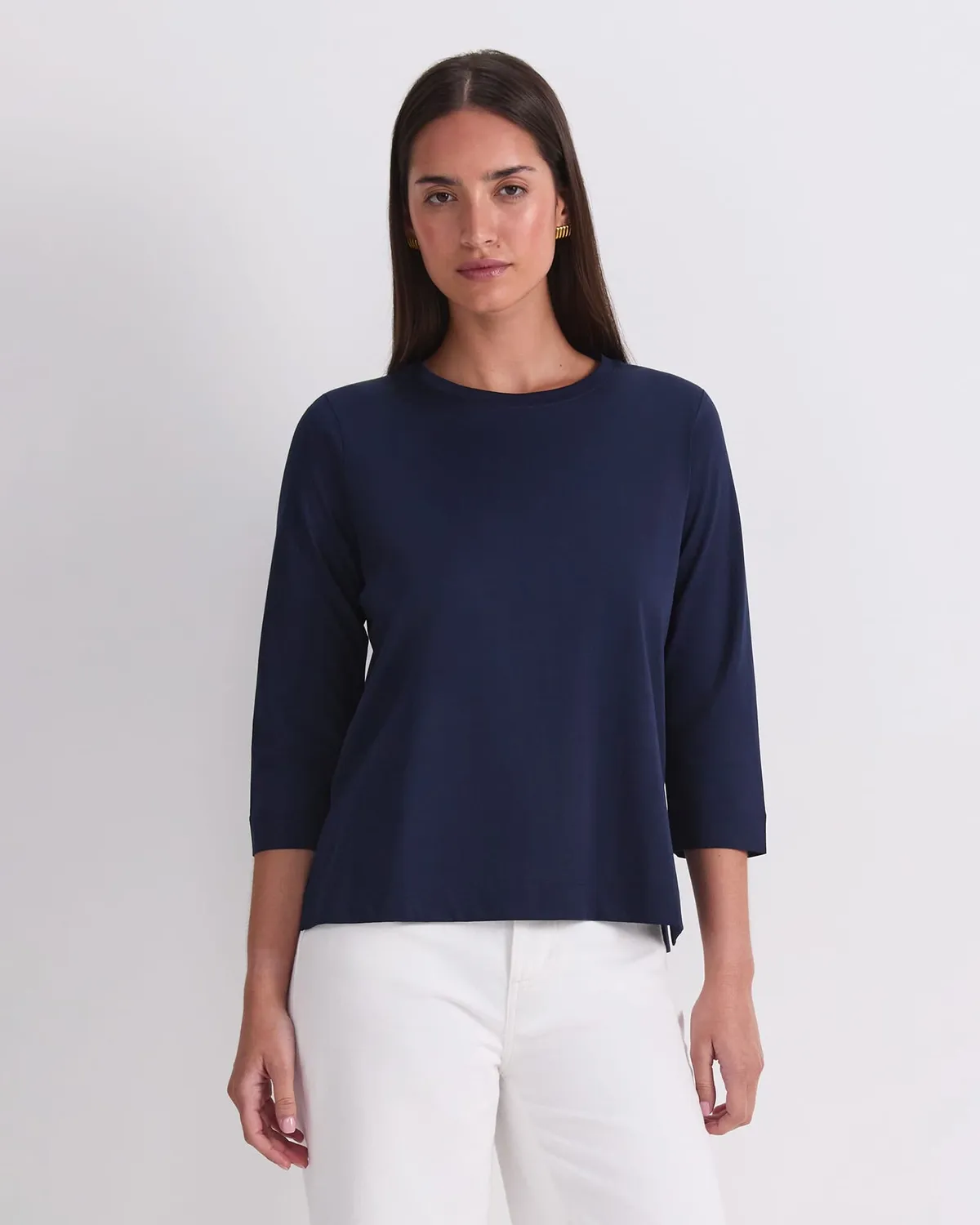 Sportscraft Mercerised Cotton T-shirt manches 3/4 coton