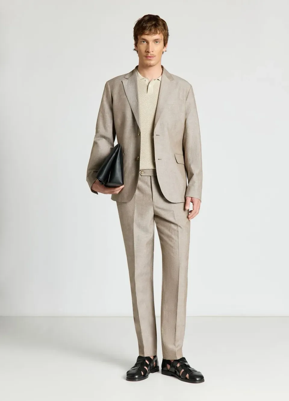 Calliope pantalon sartorial homme coupe droite uni
