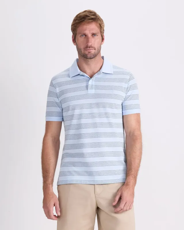 Sportscraft SC Stripe Pique Polo coton homme