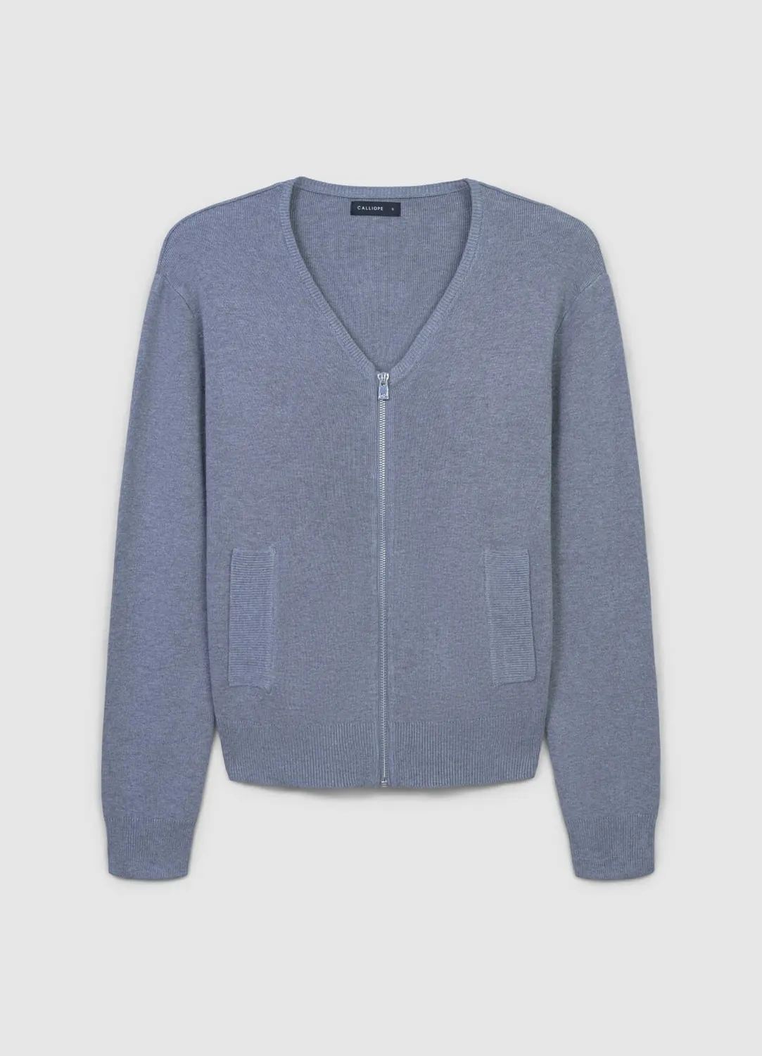 Calliope cardigan oversize femme zip poches