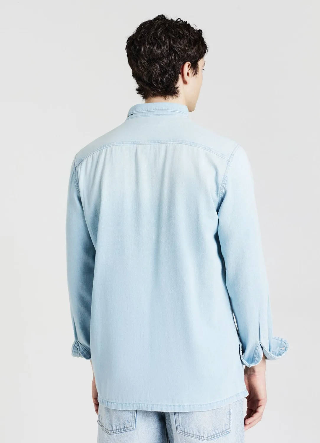 Calliope chemise en jean homme manches longues