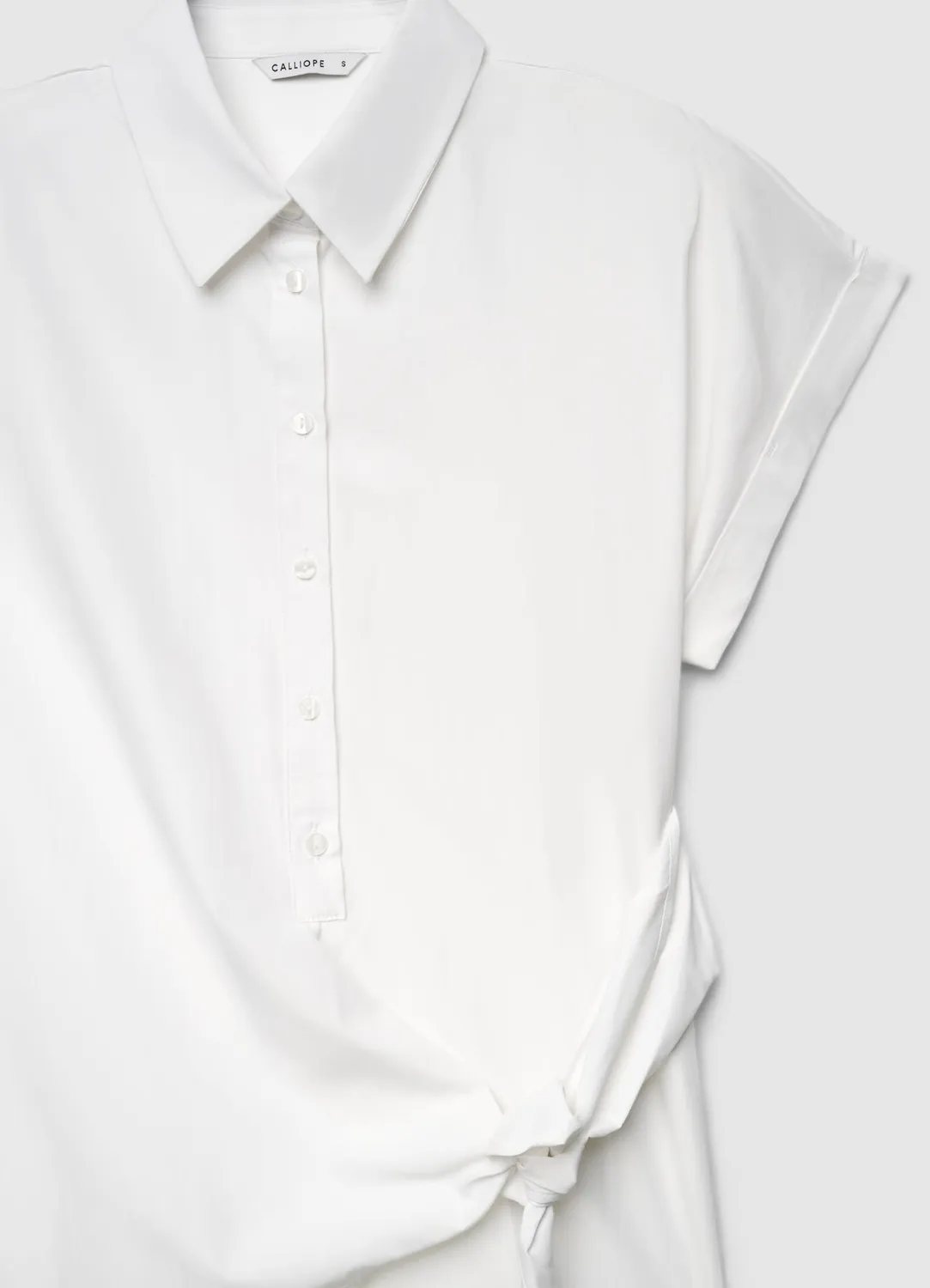 Calliope chemise femme nœud côté manches courtes