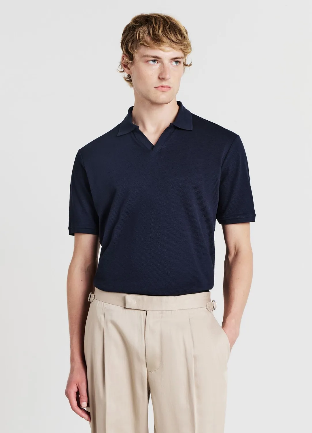 Calliope Polo t-shirt coton homme manches courtes uni
