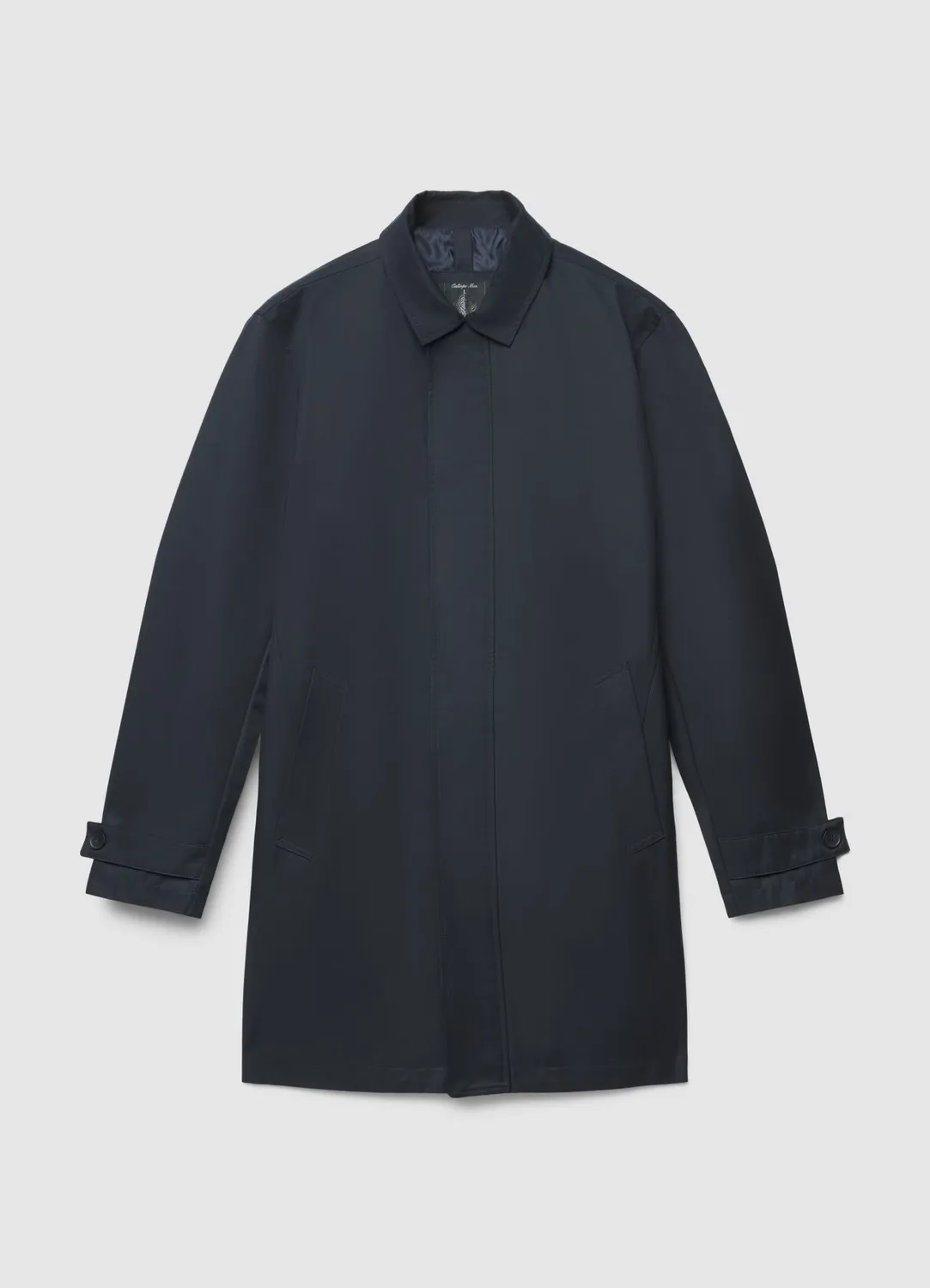 Calliope uni long manteau homme poches