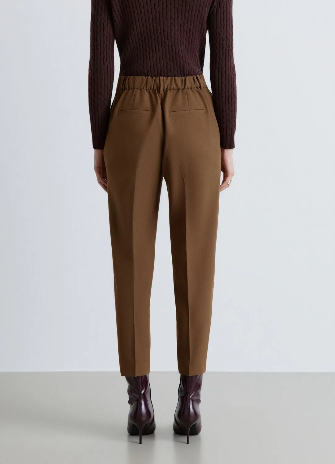 Calliope pantalon pinces taille élastique femme