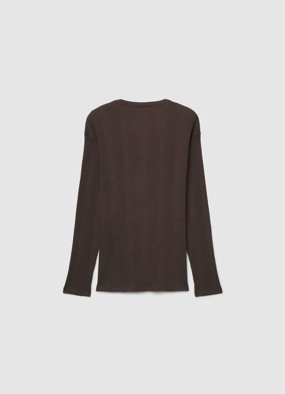 Calliope t-shirt henley côtelé homme manche longue
