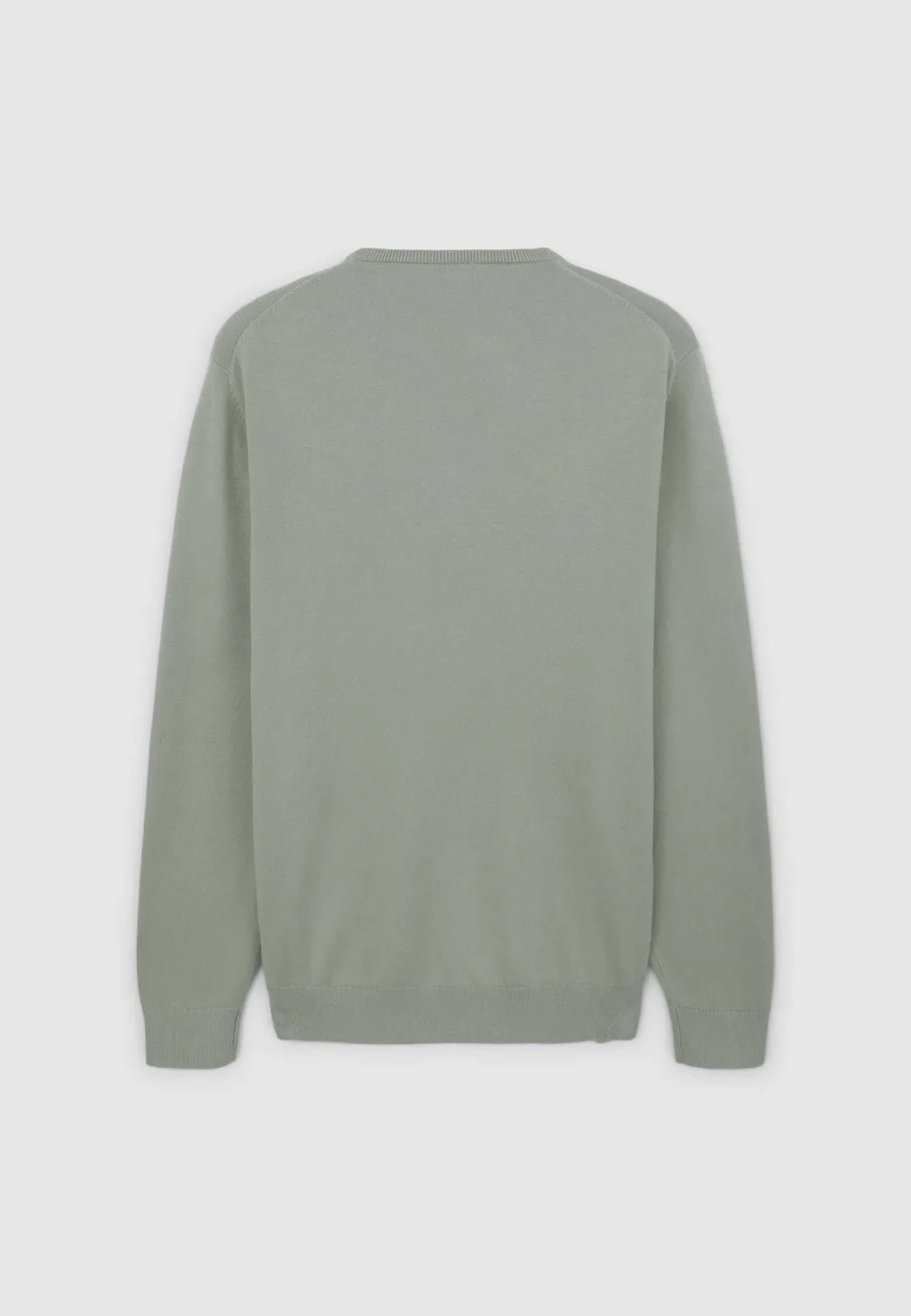 Calliope girocollo pull homme coton uni manches longues