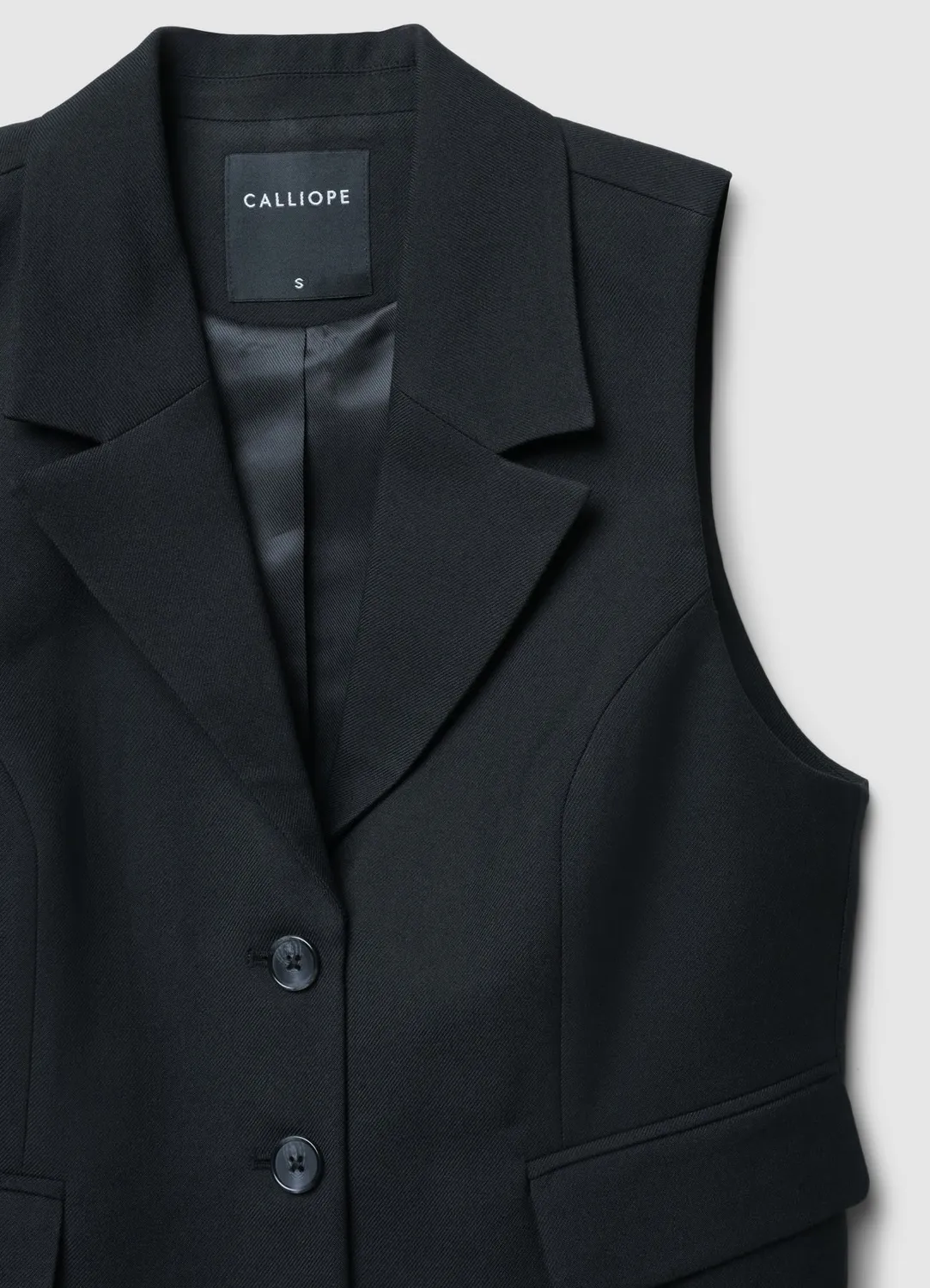 Calliope gilet revers femme 3 boutons business
