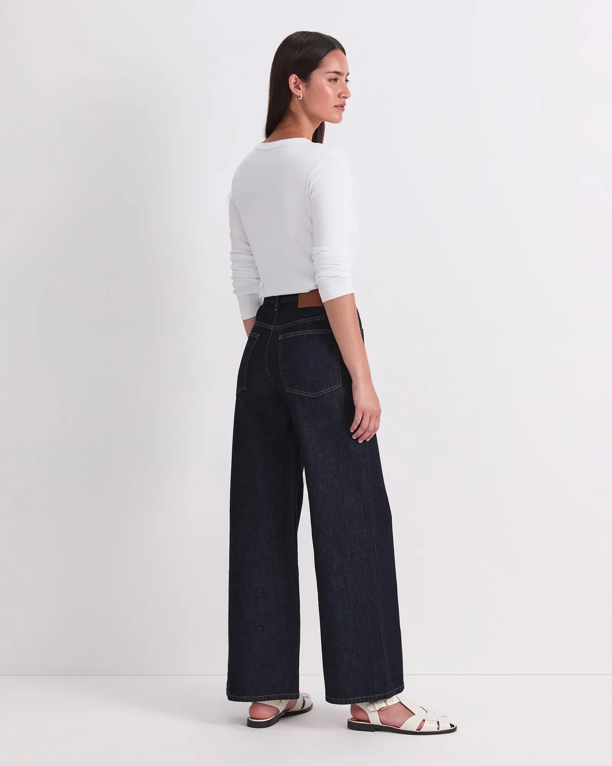 Sportscraft Simmi Wide Leg Jean jean blanc large