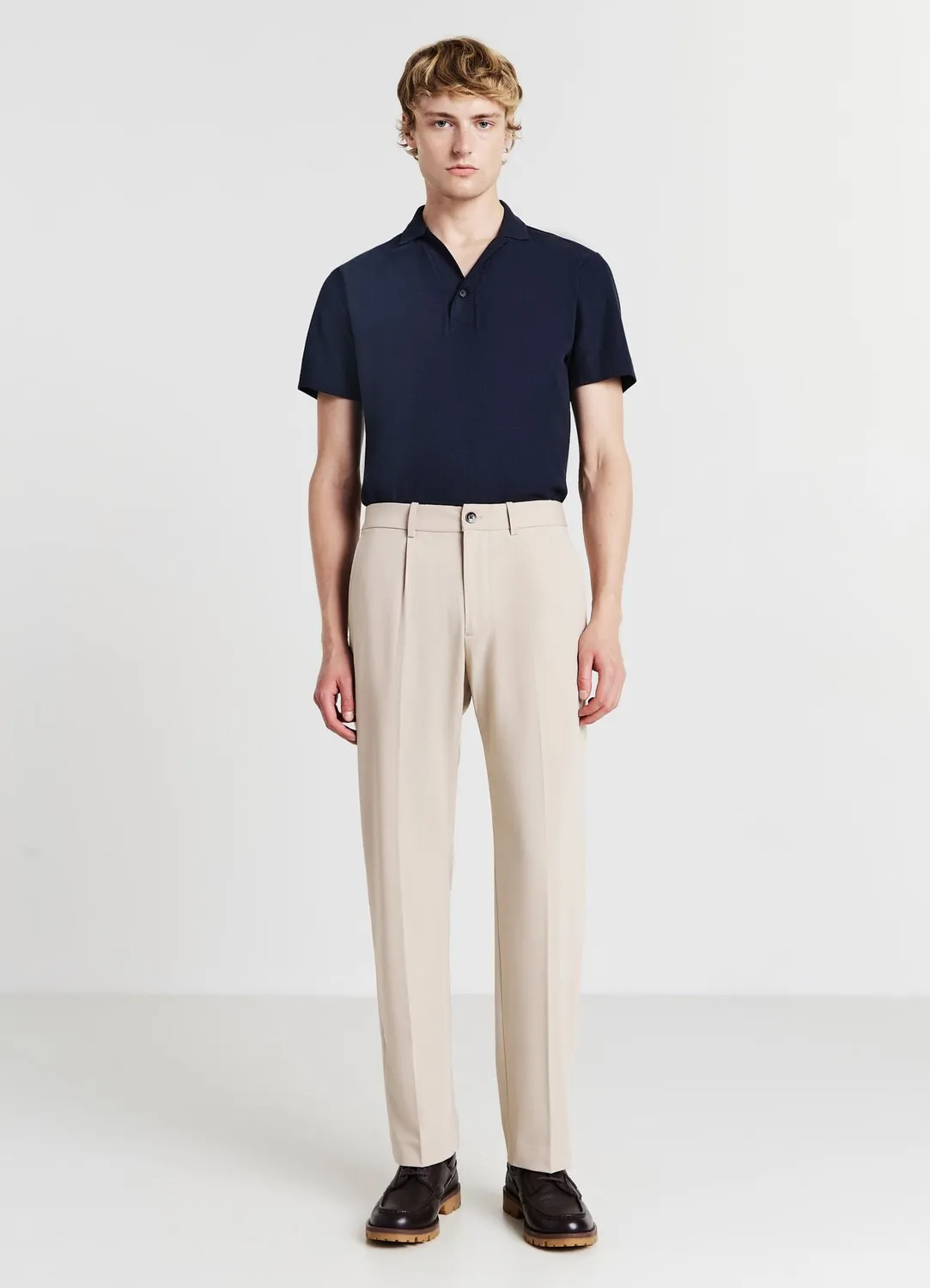 Calliope polo 1 bouton homme coton regular