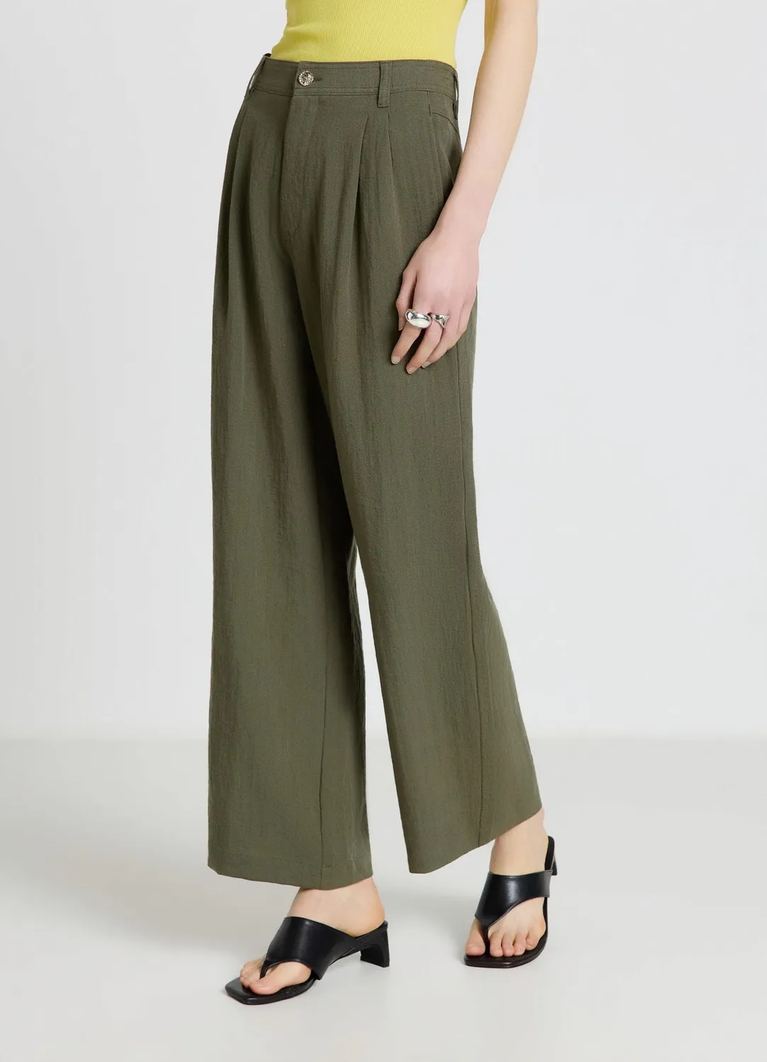 Calliope palazzo pantalon femme taille haute
