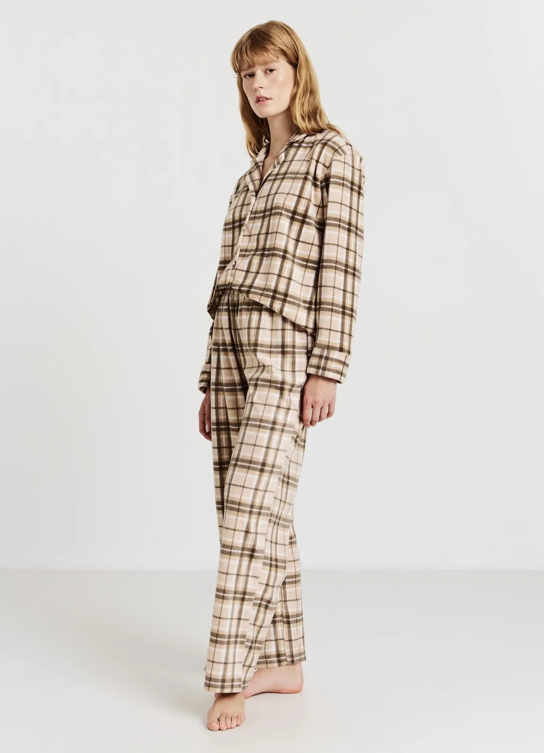 Calliope Pantalon pyjama femme à carreaux