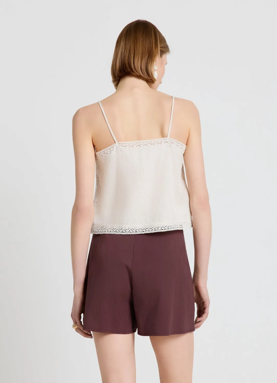 Calliope jupe-culotte femme ceinture fente devant