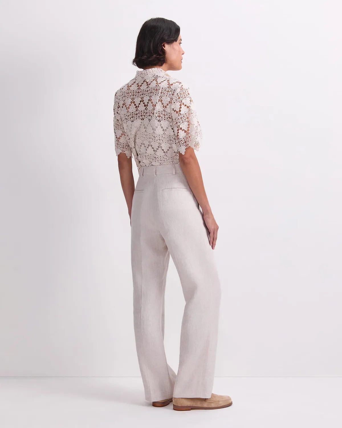 Sportscraft Freya Straight pantalon lin femme taille 6 droit