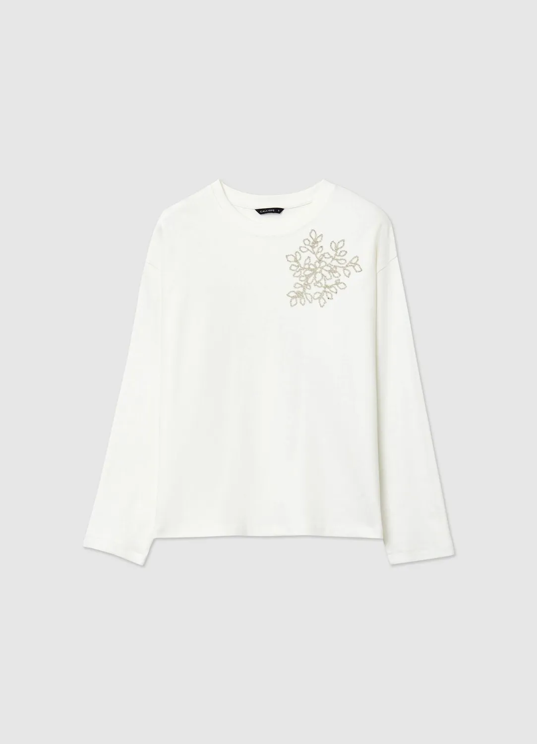 Calliope Sweat Col Rond Appliqués Femme