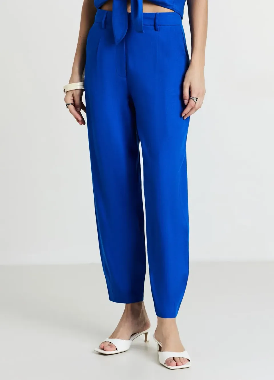 Calliope Pantalon Carrot Femme Uni Regular