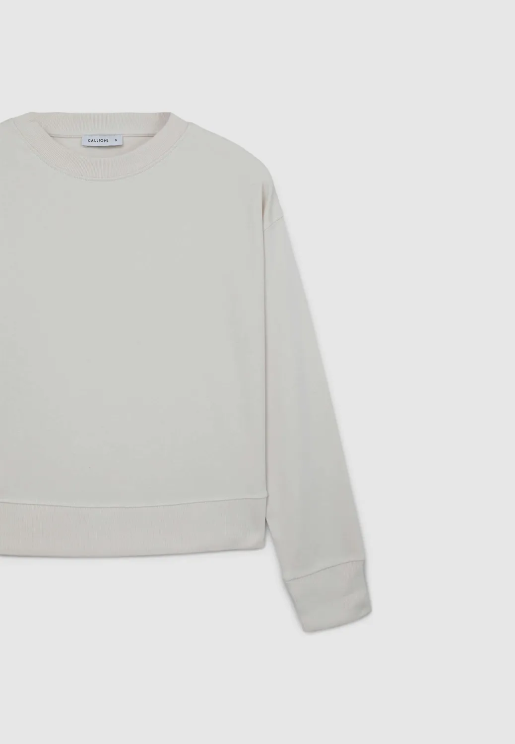 Calliope sweat col rond basic femme coton