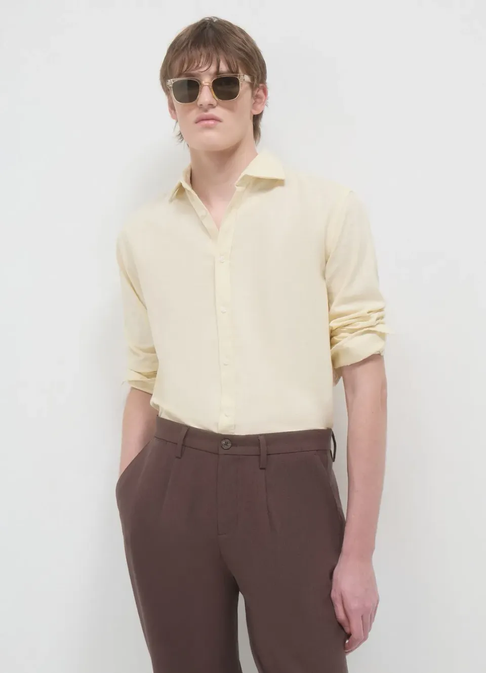 Calliope chemise lin homme manches longues