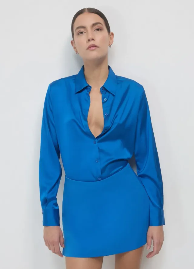 Calliope chemise classique femme manches longues unie