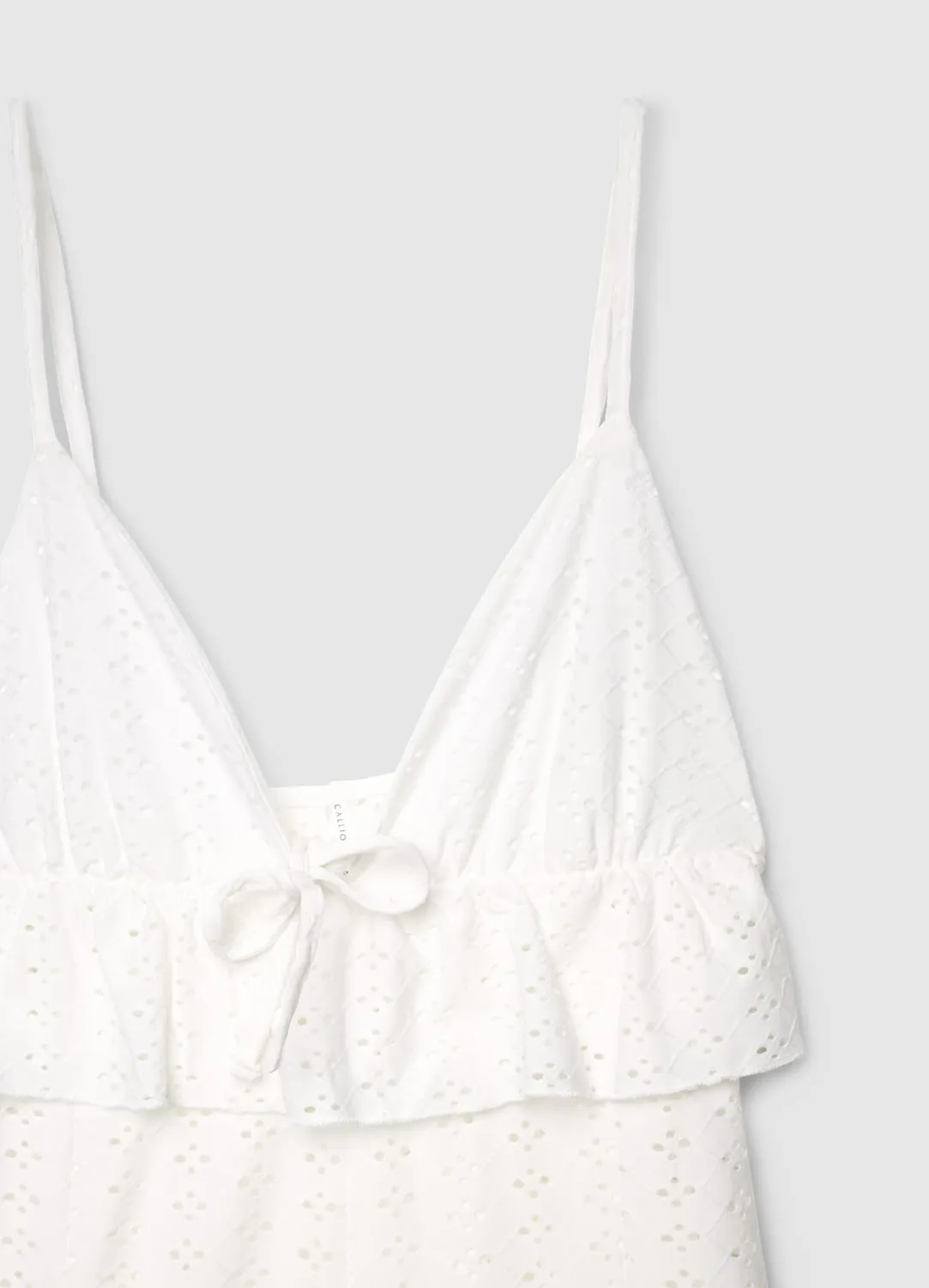 Calliope nuisette sangallo volant femme bretelles