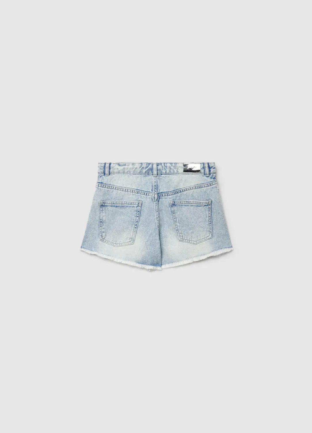 Calliope Short jean fille déchiré patch étoile