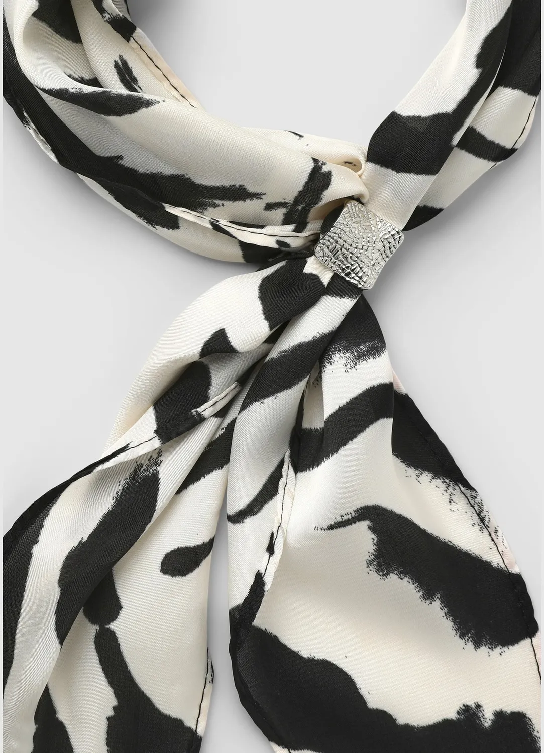 Calliope animalier foulard femme avec anneau 103 cm