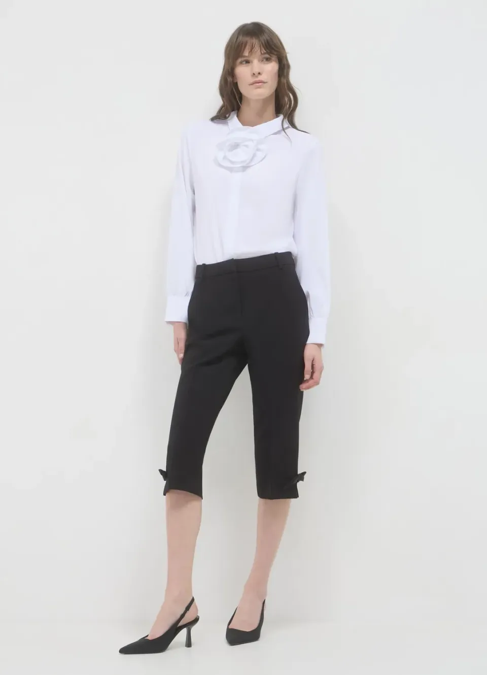Calliope blouse rose femme manches longues