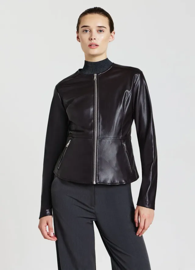 Calliope Perfecto effet cuir femme zippé