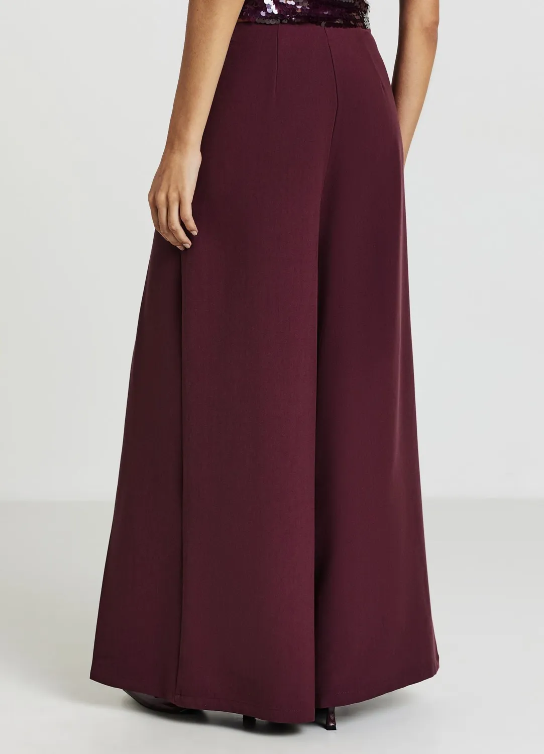 Calliope pantalon large à pinces femme soirée