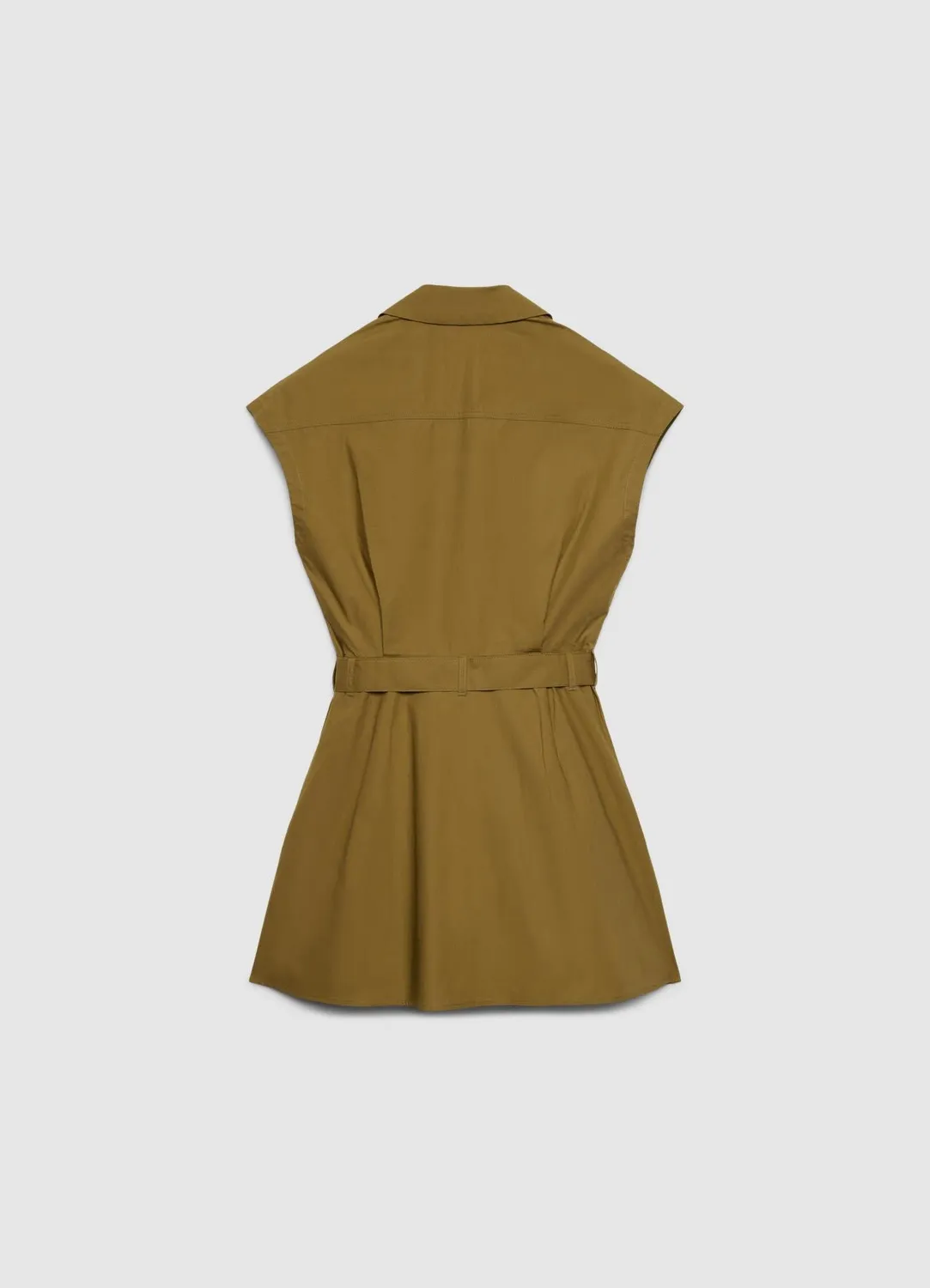 Calliope robe chemisier sans manches ceinture évasée