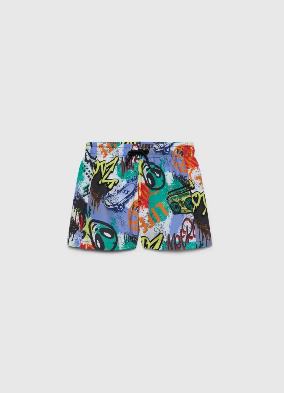 Calliope Short de bain garçon imprimé graffiti