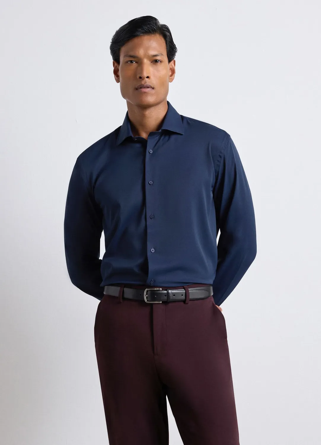 Calliope chemise easy iron homme unie repassage facile