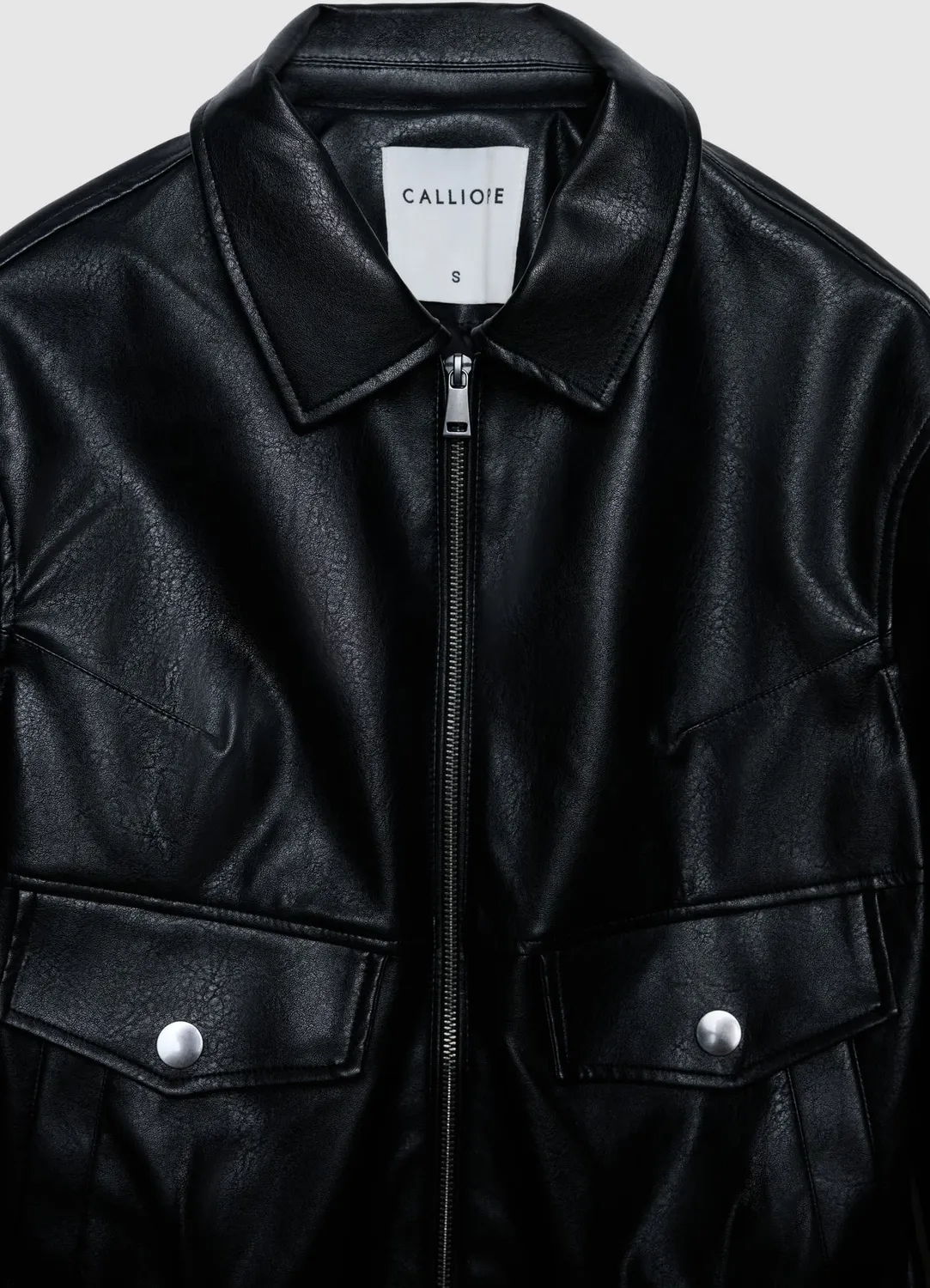Calliope bomber similcuir femme zippé