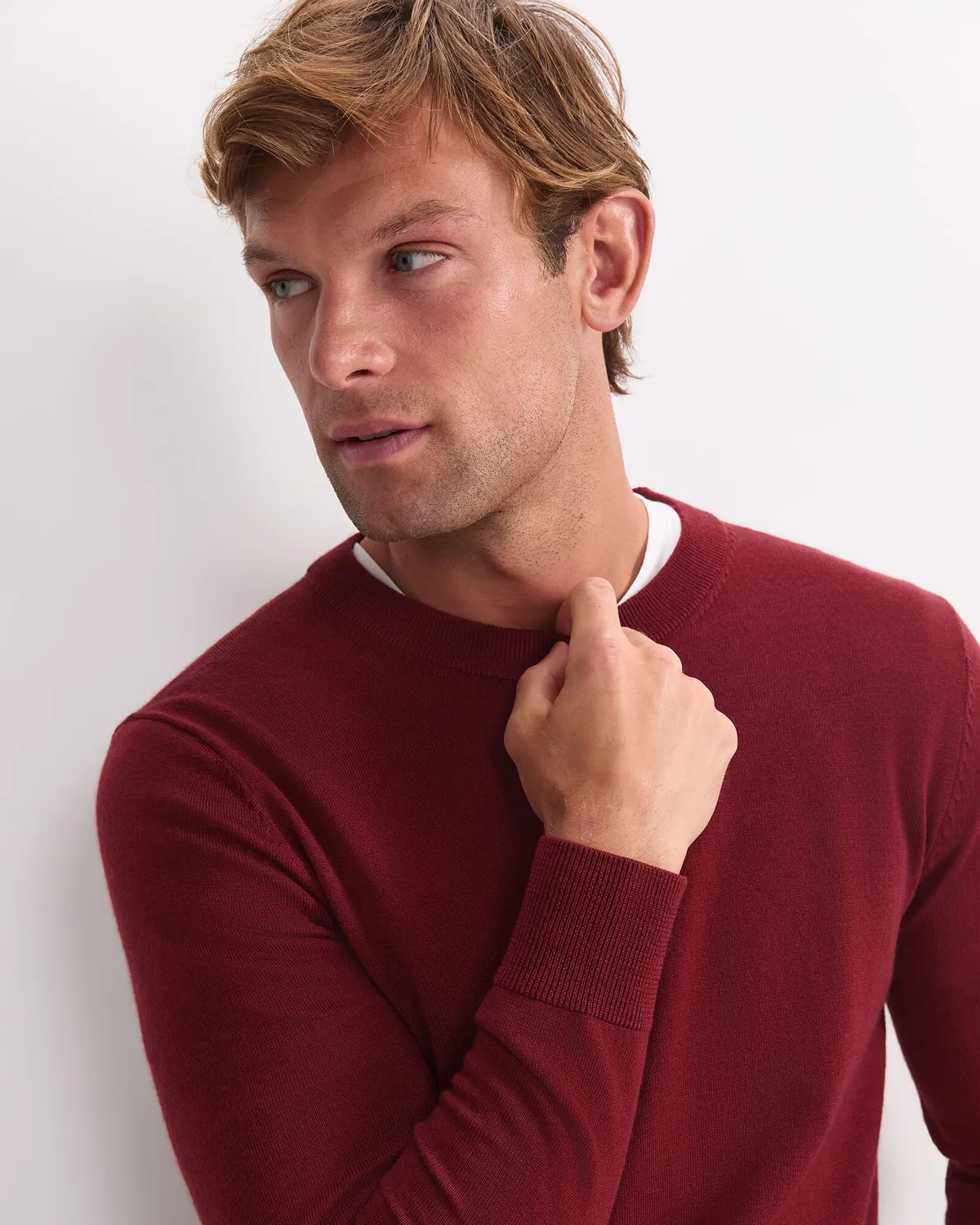 Sportscraft Merino Crew Neck pull laine mérinos homme