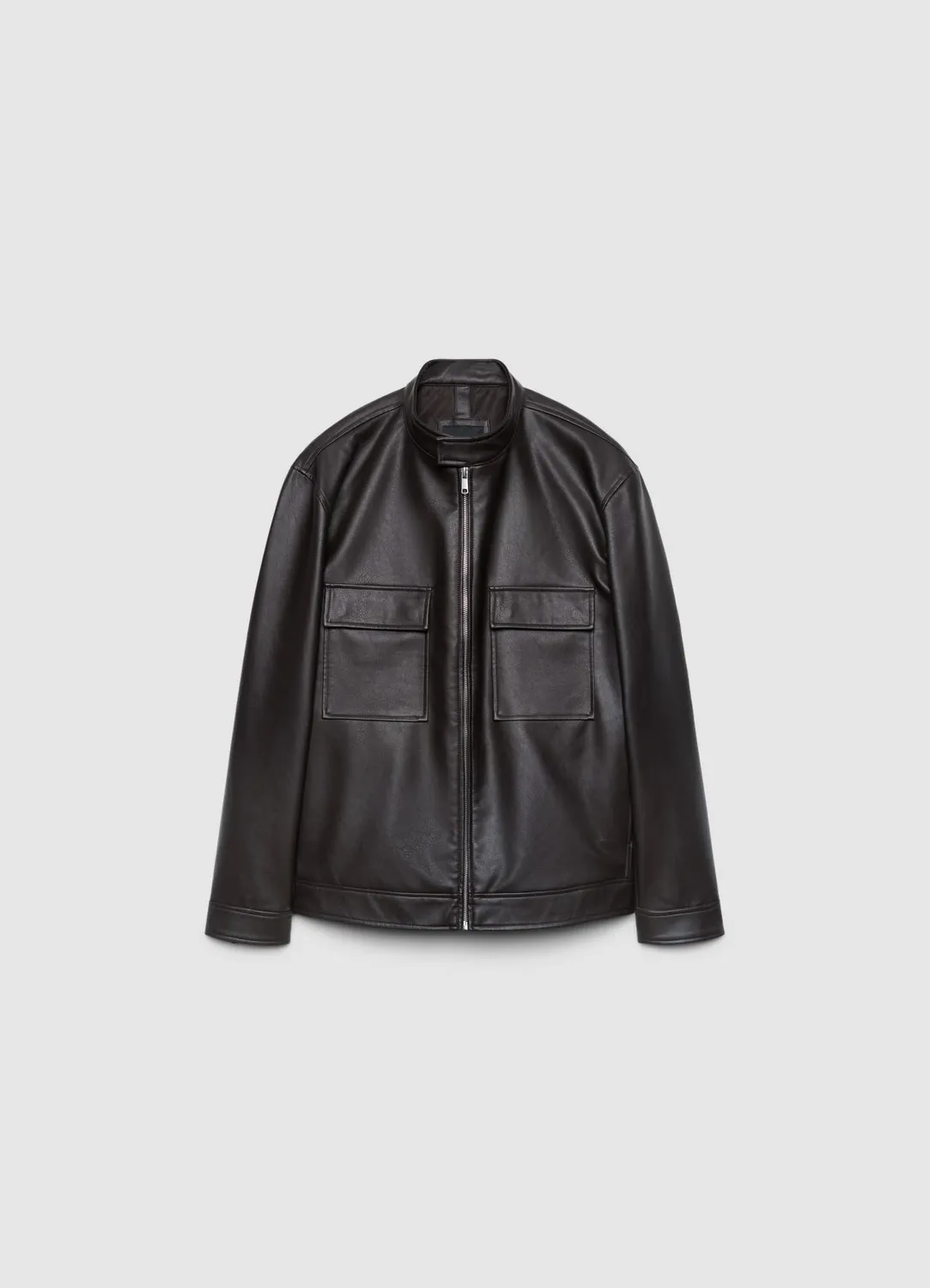 Calliope veste effet cuir homme zip à poches