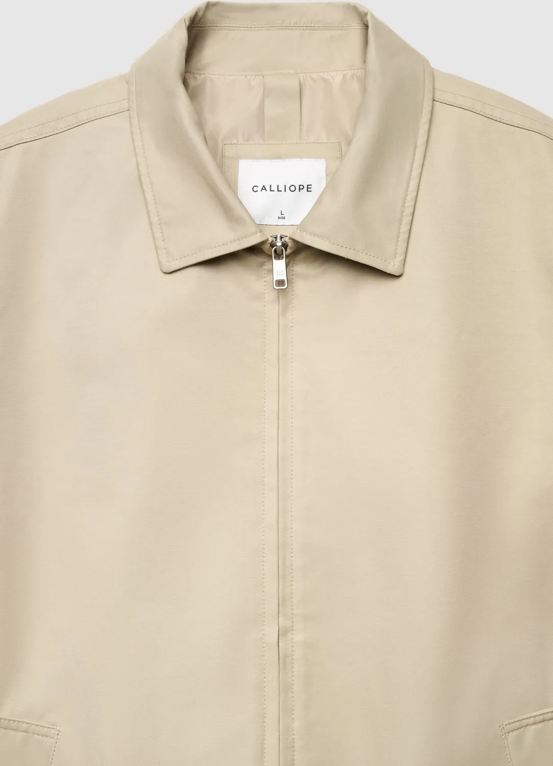Calliope Blouson homme col classique zip uni