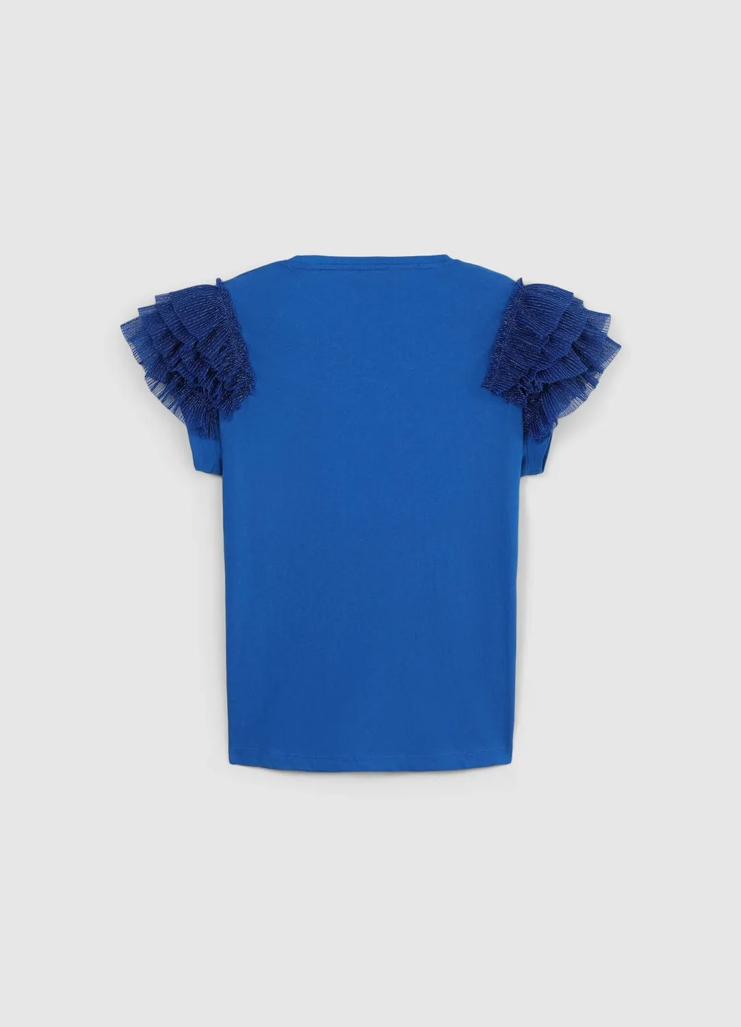 Calliope T-shirt manches tulle femme coton