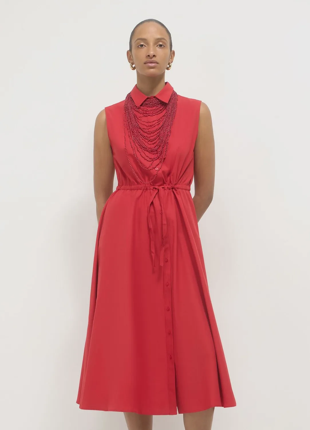 Calliope robe longue sans manches femme chemise