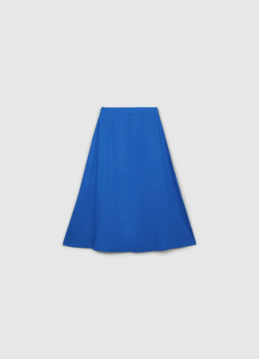 Calliope jupe longue femme unie zip latéral