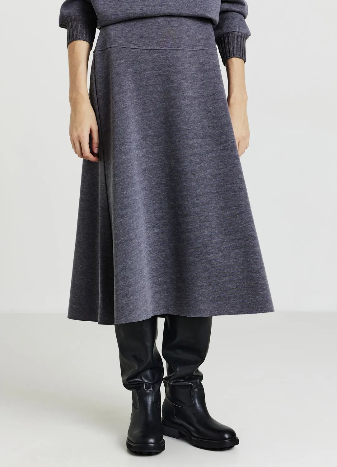 Calliope jupe femme évasée unie taille M