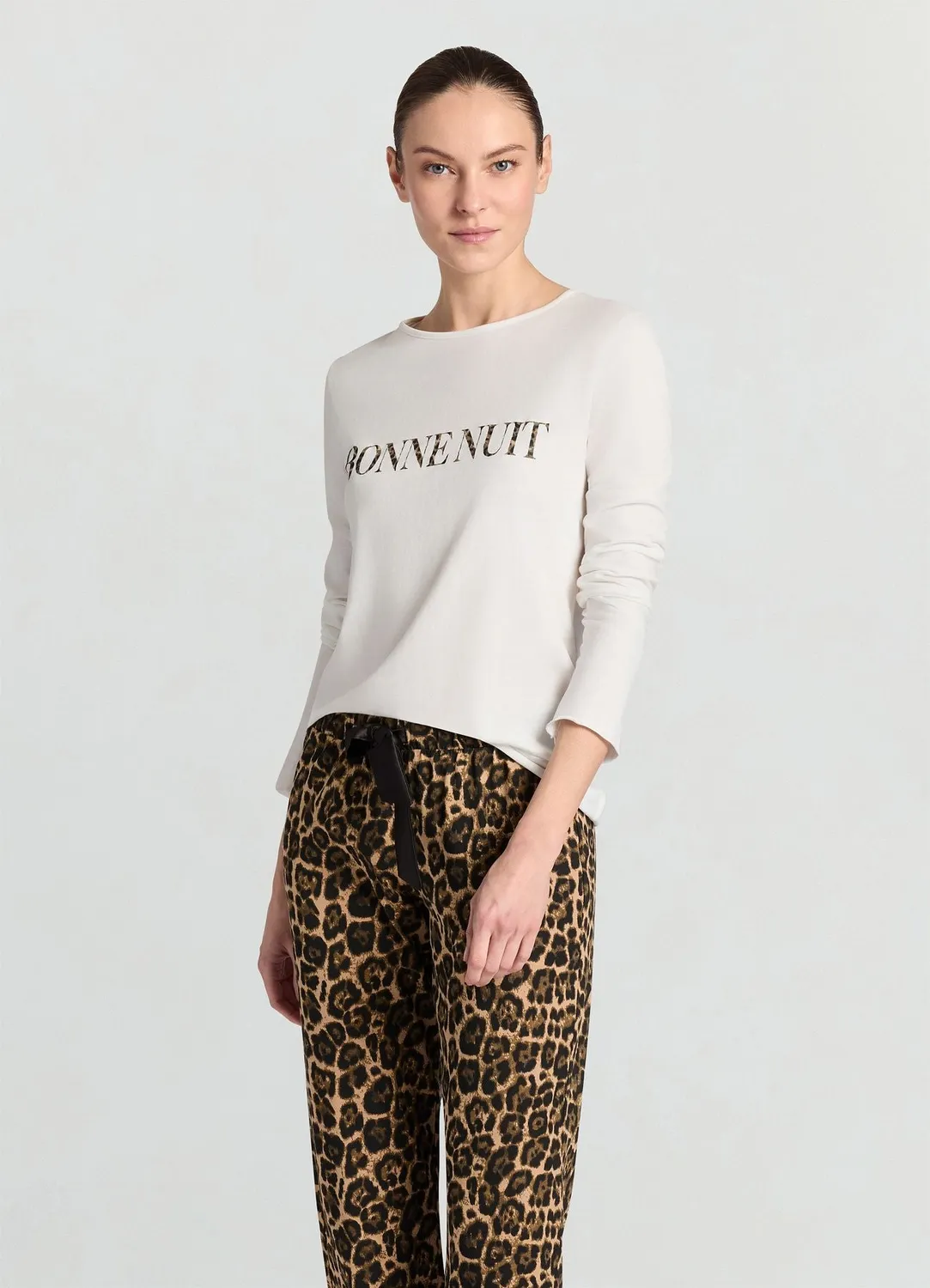 Calliope pyjama long femme animalier set 2 pièces