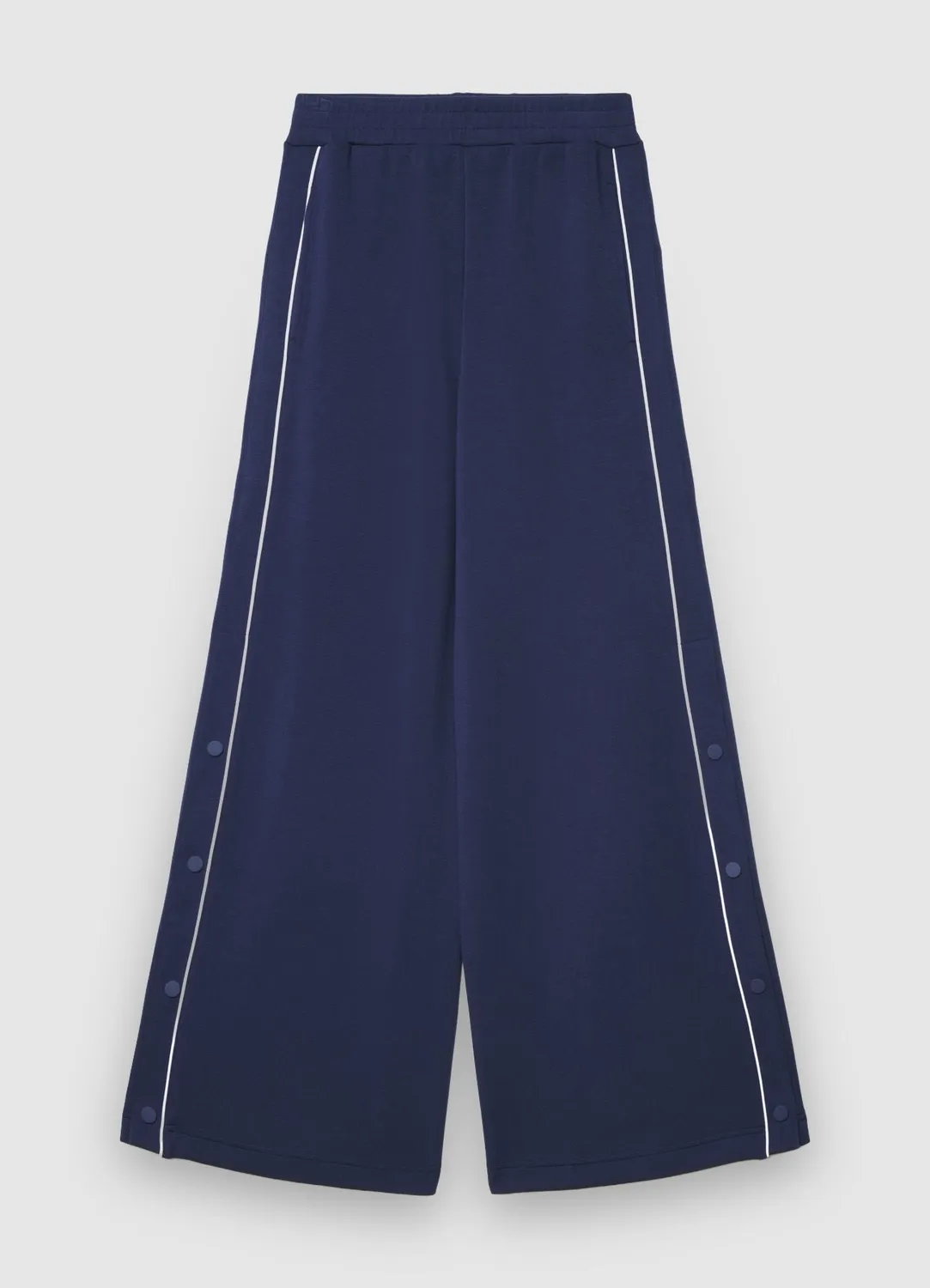 Calliope pantalon palazzo boutons lateraux TU coupe large