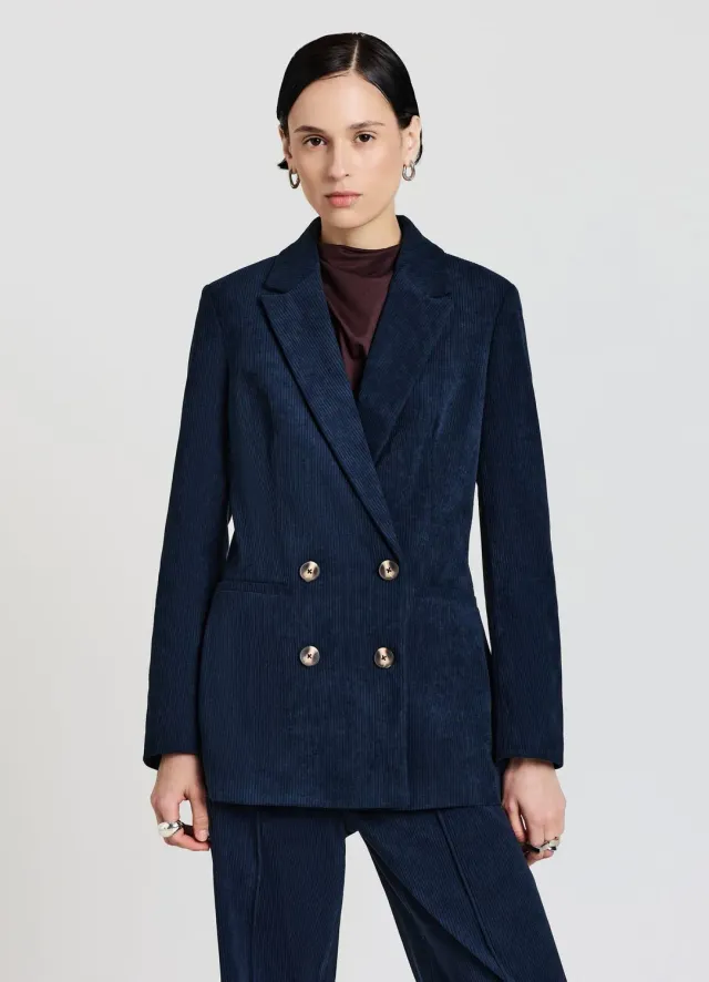 Calliope veste croisée effet velours femme